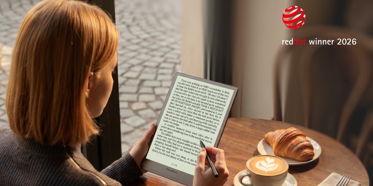 PocketBook InkPad One hædret med Red Dot Award 2026 for bedste produktdesign
