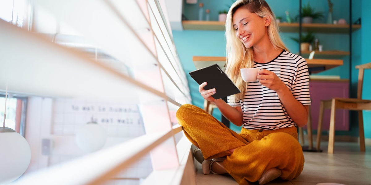 PocketBook Viva - fuld farveskala og alle lydfunktioner, der er mulige for en e-læser