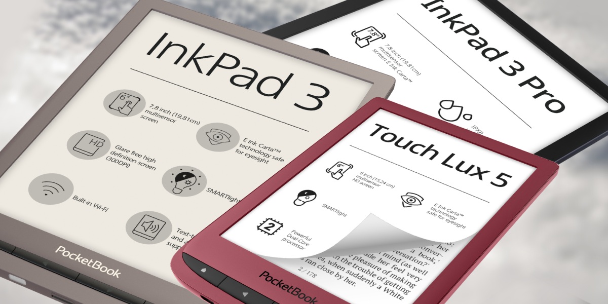 Firmware 6.7 til fem PocketBook-modeller: bedre lyd og andre forbedringer