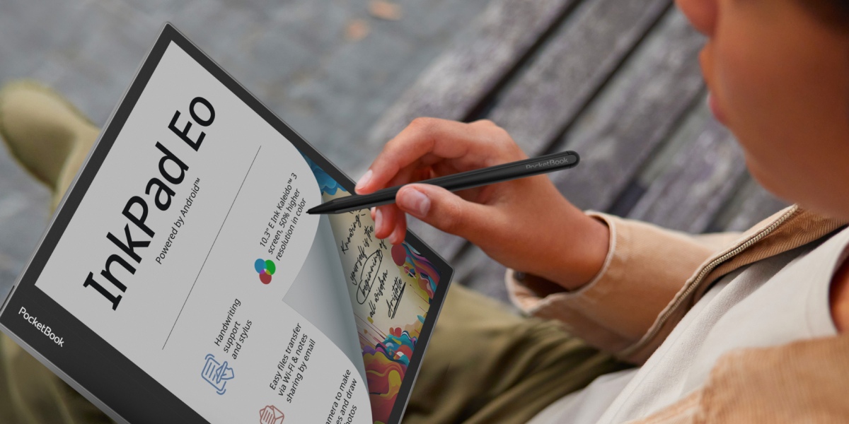 PocketBook InkPad Eo: kraftfuld 10,3-tommer e-note med en farve E Ink Kaleido 3-skærm 